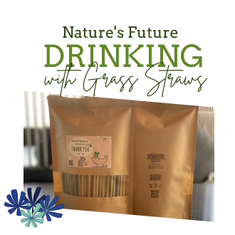 หลอด(อัลญาดา) *New* Package หลอดดูดน้ำธรรมชาติ,Drinking Nature Grass Straws