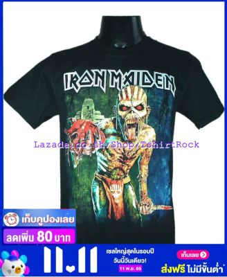 เสื้อวง IRON MAIDEN ไอเอิร์นเมเดน ไซส์ยุโรป เสื้อยืดวงดนตรีร็อค เสื้อร็อค  IRN1748 ส่งจากไทย