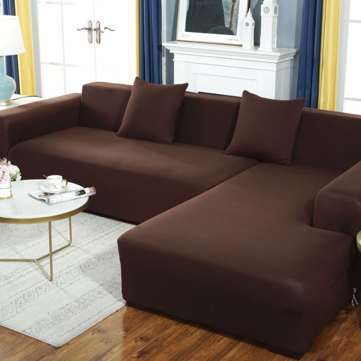 cloth-artist-ผ้าคลุมโซฟายางยืดสีทึบ-spandexpolyester-corner-sofa-couch-slipcoverset-protectorroom-universal