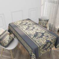 Morris8 Waterproof Linen Tablecloth Household Ethnic Style retro Pattern Hotel Rectangular Kitchen