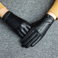 2021Women Classic Leather Gloves Sheepskin Genuine Leather Winter Gloves Women Comfortable Warm Driving Gloves NR216
