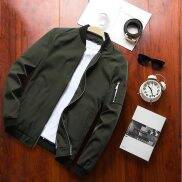 Men Slim Bomber Jacket Casual Soild Coat Fashion Baseball Jacket Male