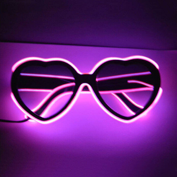 making-glasses-spectacular-peach-heart-party-glasses-led-glasses-heart-shaped-glasses-cold-light-glasses