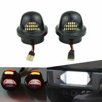 2Pcs สีขาวสีแดงข้อผิดพลาดฟรี LED จำนวนป้ายทะเบียนสำหรับ Ford F150 F-150 F-250 F-350 F-450 F 150 250 350 450ไม่มีข้อผิดพลาดโคมไฟ