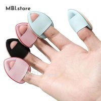 Finger Powder Puff Face Triangle Mini Makeup Sponge Puff Strap Soft Body Cosmetic Foundation Pressed Pad Wet Dry Makeup Tool