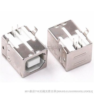【CW】☃  10Pcs USB socket usb B Type Female degree PCB welding parent Printer Data