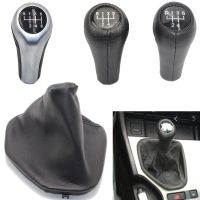 5 / 6 speed Leather Car Shift Gear Knob Lever Gaitor Boot Cover For BMW 5 Series E39 decoration accessories