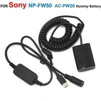 NP-FW50 AC-PW20 Dummy Battery+USB Type-C Spring Power Cable For Sony NEX-F3 NEX-5R NEX-6 A3500 A5000 A6000 A7R A7S ZV-E10 RX10