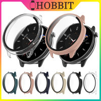 เคส PC ป้องกันทุกส่วนของเครื่องสำหรับ Huami Amazfit GTR Mini เคสป้องกัน A2174ปกป้องหน้าจอเคสแบบใสฟิล์มกระจกเทมเปอร์