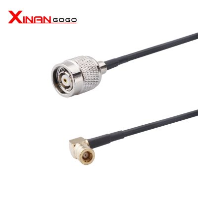 1PCS RP TNC Male Plug to SMB Female Jack Right Angle RF Adapter 15CM Pigtail Coaxial RG316 Extension Cord