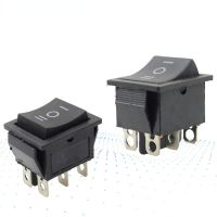 2PCS KCD4 Rocker Switch Power Switch ON-OFF-ON 3 Position 6 Pins 15A 250VAC/ 20A 125VAC Electrical Circuitry  Parts