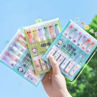 6pcs/set Cute Cat Claw Highlighters Diary Note Textbook Markers Kawaii Student Highlighters Korean Stationery Office SuppliesHighlighters  Markers