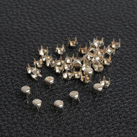 1000pcs 4mm Round Flat Apparel Sewing Studs Nailheads Rivet Spike Punk Leathercraft celets Clothes rivet cuir Sewing tachas