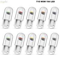 ANGELIO 10ชิ้น W5W ไม่มีข้อผิดพลาด T10อะคริลิคไฟสัญญาณไฟ LED ป้ายทะเบียนไฟไฟรถยนต์ไฟท้ายรถยนต์