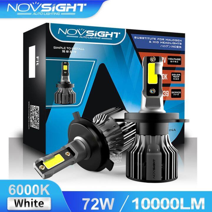 Novsight N39 9005 H1 H4 H7 H11Mini Car LED Headlight 10000LM Pair Fog ...