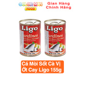 Cá mòi sốt cà vị ớt cay Ligo 155 g