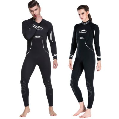 [COD] Bart one-piece wetsuit 3MM thick section warm surfwear men and women long-sleeved jellyfish clothes