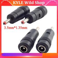 KYLE Wild Shop 100pcs 3.5mmx1.35mm male to 5.5mmx2.1mm Female Plug 3.5 5.5  DC Power Connector Adapter Laptop AC DC Jack adaptor