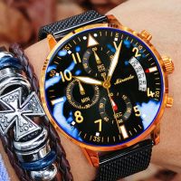 【July hot】 mens fully automatic 2022 new waterproof luminous Korean version trendy cool high-end appearance non-mechanical handsome