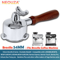 NEOUZA 54มม. Portafilter เข้ากันได้กับ BES880,BES878, BES875,BES870, BES840,BES810,BES500, Barista Express, Barista Touch, Barista Pro Espresso เหล็กกล้าไร้สนิมเครื่อง Non-Presso ตะกร้าสองแรงดัน