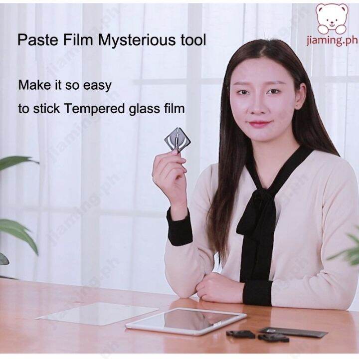 【So 】Tempered Glass installation Tool Paste Film Mysterious Sticking
