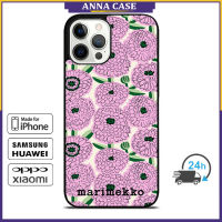 Marimekko 28 กรณีโทรศัพท์มือถือ iPhone 14 Pro Max / iPhone 13 Pro Max / iPhone 12 Pro Max / XS Max / Samsung Galaxy Note 10 Plus / S22 Ultra / S21 Plus Anti-fall ฝาครอบป้องกันการตก