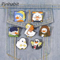 Pinhabit ภาพวาดสีน้ำมันเป็ดเคลือบ Pins ที่กำหนดเองสนุกกรีดร้อง Picasso เป็ดเข็มกลัดป้ายปกการ์ตูนเครื่องประดับของขวัญสำหรับเด็กเพื่อน