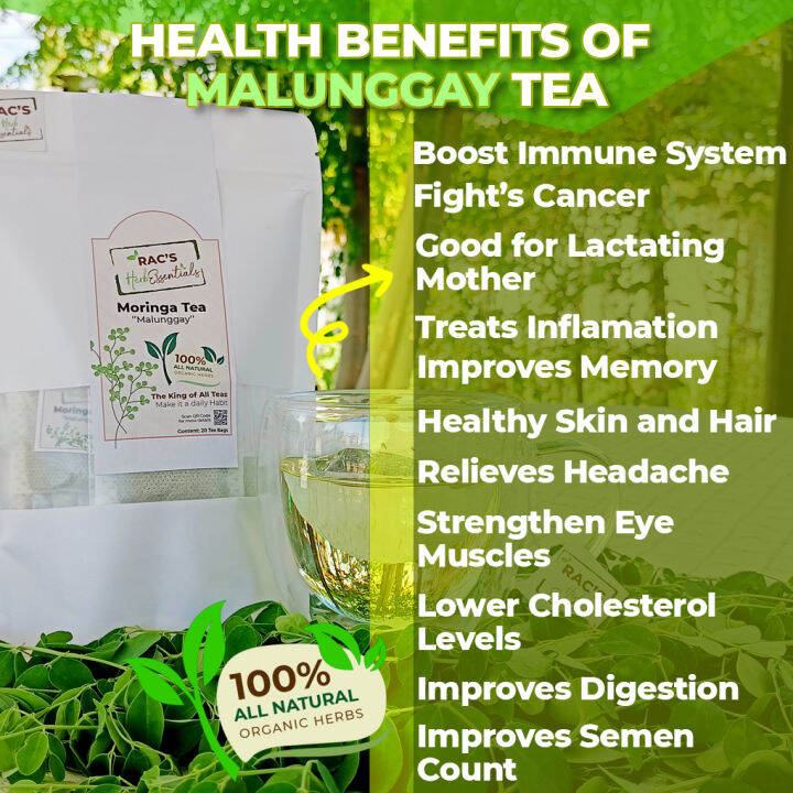 Rac's Malunggay Tea (Moringga Tea) Lazada PH