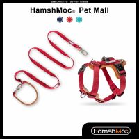 HamshMoc No Pull Dog Harness And Leash Set เสื้อกั๊กสัตว์เลี้ยงแบบปรับได้ Multi-Function Hand Free Dog Lead สำหรับสุนัขขนาดกลางขนาดเล็กขนาดใหญ่