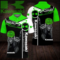 Team 2023 Kawasaki Racing Polo Shirt 3D All Over Print US Size XS-6XL 01 New polo shirt