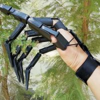 Halloween Articulated Scarry Skeleton Hands Realistic Horror Ghost Claw Props Cosplay Gear Finger