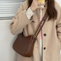 【 Cw】vintage Half-Moon กระเป๋าสะพายสำหรับผู้หญิง PU หนังรักแร้กระเป๋าสีทึบ Crossbody กระเป๋า Lady กระเป๋าถืออินเทรนด์กระเป๋าช้อปปิ้ง Sac