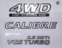 สติกเกอร์ CALIBRE / 4WD / 2.5 DDT-i VGS TURBO สำหรับ NISSAN NAVARA NP 300 **หากมีข้อสงสัยทักแชทก่อนสั่งซื้อสินค้า**