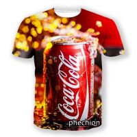 Pechion ใหม่ผู้ชาย/ผู้หญิง Coke 3D พิมพ์แขนสั้นเสื้อยืดแฟชั่น T เสื้อกีฬา Hip Hop ฤดูร้อน Tops L71