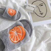 Plush Indoor Home Women Men Anti Slip Shoes Soft Warm Cotton Silent Slippers