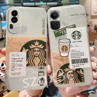 2023ใหม่เคสโทรศัพท์สำหรับ OPPO Reno10 Pro + Reno 10 Pro Plus 5G เคสนิ่มแฟชั่นลาย Coffee Star Bucks เคสโทรศัพท์ซิลิโคนโปร่งใสเคสป้องกันกล้อง OPPORENO10