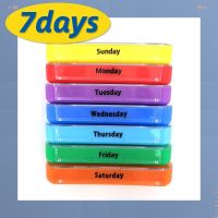 Weekly 7 Days Pill Box 28 Compartments Organizer Plastic Medicine Storage Dispenser Cutter Drug Cases for Home Travel Pill Case Medicine  First Aid St