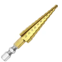 1 Pc Hex Titanium Step Cone Drill Bit Hole Cutter 3-13MM HSS 4241 for Sheet Metal Wood Drilling High Quality Power Tools Bit Drills  Drivers