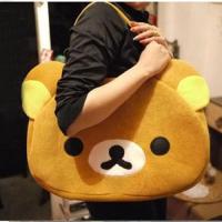 {Baozhihui}อะนิเมะ San-X Rilakkuma น่ารักถุงใหญ่กระเป๋าถือกระเป๋าสะพายตุ๊กตาผ่อนคลายหมีสีน้ำตาล