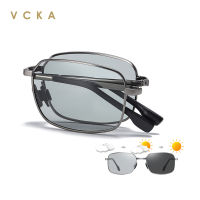 VCKA 2021ขับรถ Photochromic แว่นกันแดดผู้ชาย P Olarized เปลี่ยนสีอาทิตย์แว่นตาผู้หญิงพับกิ้งก่าสแควร์แว่นกันแดด UV400