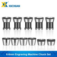 2/3PCS Collet Set Machine Chuck 6mm 6.35mm 8mm Milling Cutter Collet Chuck สําหรับเครื่องตัดแต่ง Milling Cutter เครื่องมืองานไม้