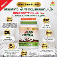 Pea Protein -สูตรผสมวิตามิน เหมาะสำหรับผู้ที่ต้องการเสริมวิตามิน หรือวัย 50 ขึ้น เกรดพรีเมียมคุณภาพสูง  รสดาร์คช้อคโกแลต