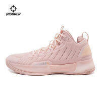 RIGORER Sniper 1 Mens Actual Combat Basketball Shoes Spike Mesh Breathable Dynamic Foam Rebound Cushioning Training Sneakers Z122160156 - Pink