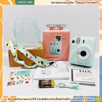 Fujifilm Instax Mini 12 กล้องโพลารอยด์ มินิ12 Polaroid camera เซ็ตพร้อมเคสใส สายคล้องคอและสติ๊กเกอร์ (ส่งจากไทย) by get.along.ll