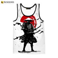 2023 New Fashion Samurai 3D Printed Tank Tops Men Women Summer Casual Sleeveless Shirts Hip Hop Streetwear Oversized Tops Tees