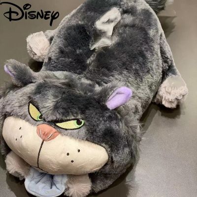 Disney Cinderella Bad Cat Lucifer Plush Doll Office Home Car Tissue Box