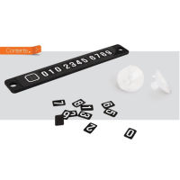 Temporary Cool Phone Number Car Plate Sucker Parking Card Black Sticker