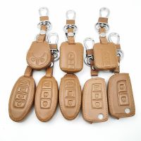 gthrrftdb Soft leather car key case cover Holder For Nissan Qashqai J10 J11 X-Trail T31 T32 kicks Tiida Pathfinder Murano Note Juke Micra