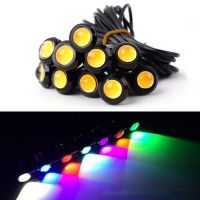 ✗ 10PCS / Pack 18 MM Car Eagle Eye DRL Led Daytime Running Lights LED 12V Backup Reversing Parking Signal Automobiles Lamps Hot