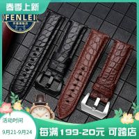 2023 new Suitable for Panerai Alligator Leather Watch Strap PAM441 111 Genuine Leather Lumino Suitable for Sneak Panerai